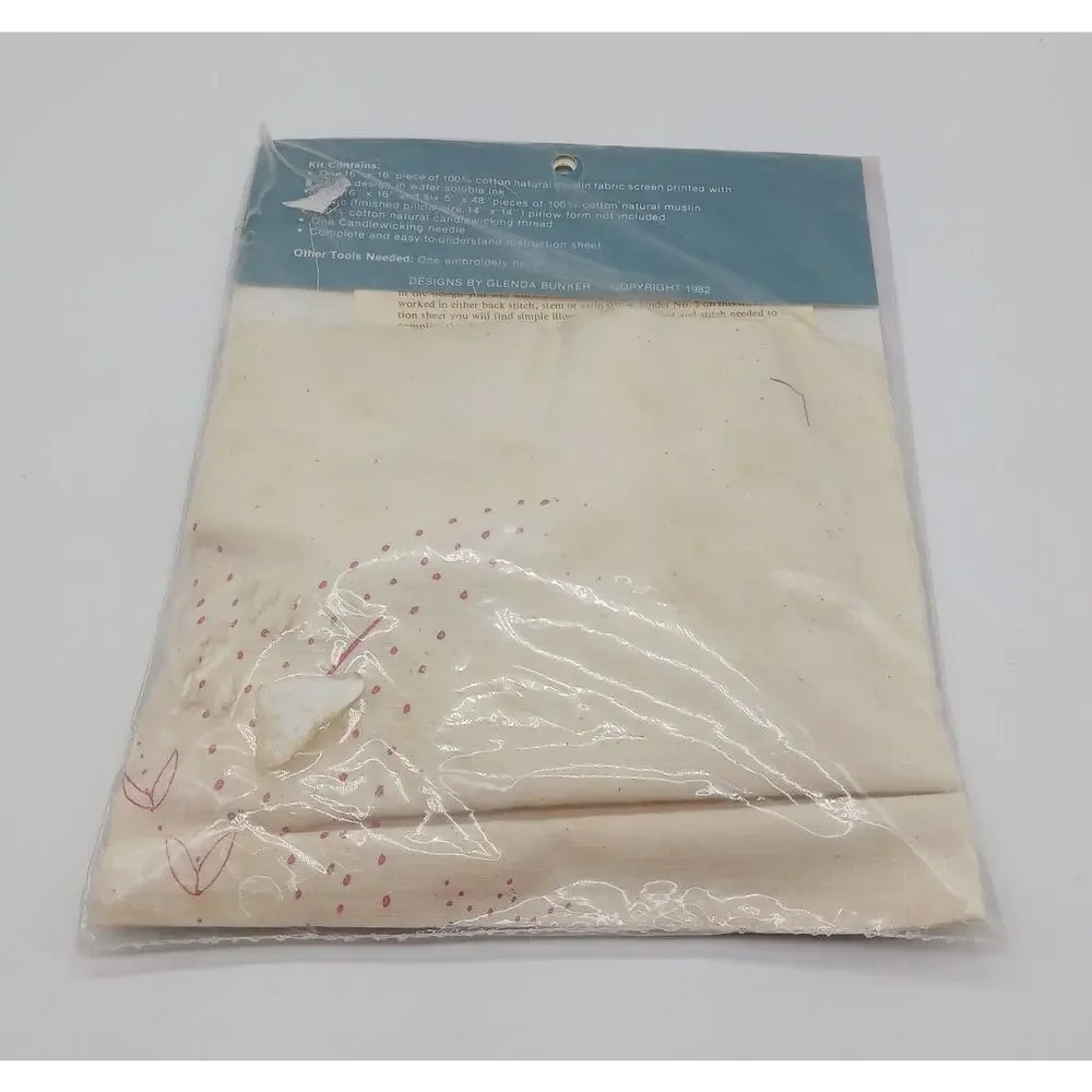 Vintage Candlewicking Tulip Design No 2280 Kit Down On The Farm Originals 1982 - Picture 7 of 10